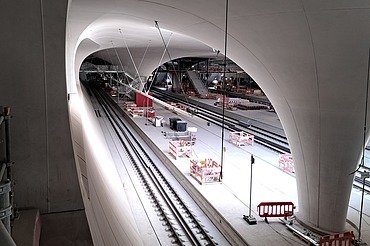 Bild der Baustelle des neuen Bahnhofs in Stuttgart