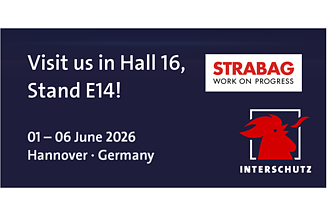 The picture shows the Interschutz logo and the dates of SISS's participation in the fair