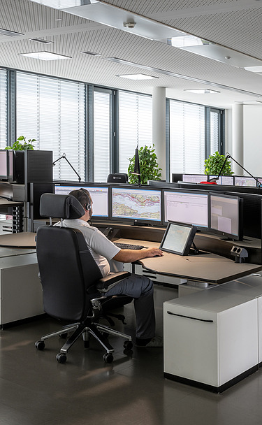 Picture of the ÖRK Carinthia rescue control center