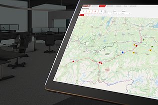 Das Bild eine schematische Darstellung des Digitalen Alarmierungssystems AIS3020