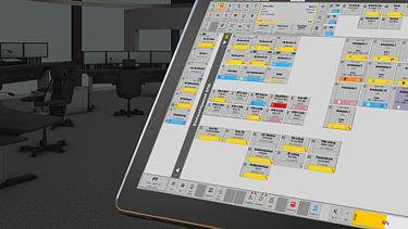 The image shows a schematic representation of the NGS3600 communication management system
