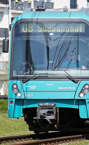 Picture of a train of the Frankfurter Verkehrsgesellschaft