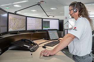 Picture of a control center dispatcher