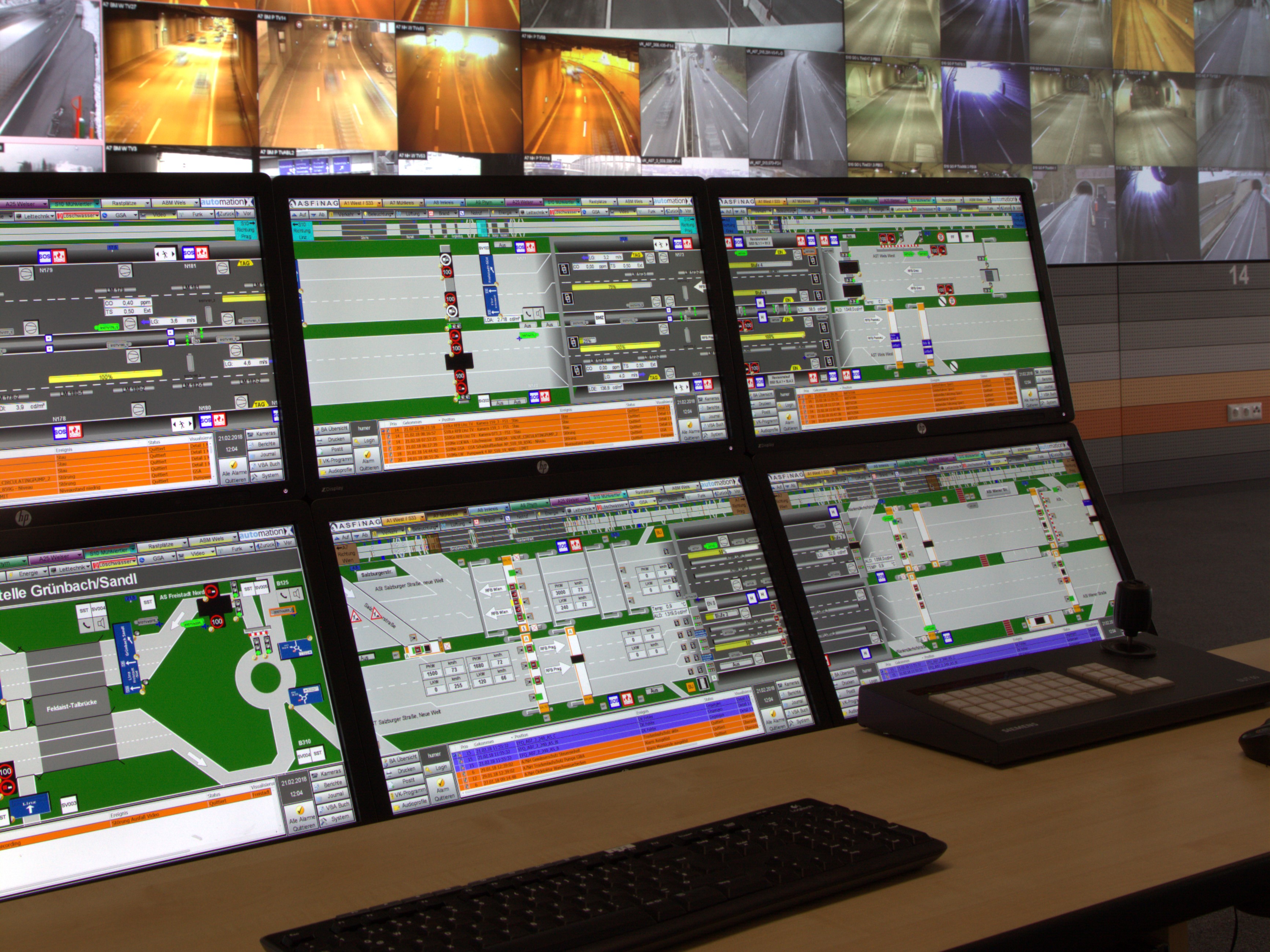 Picture of the Wels monitoring center