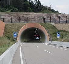Picture of the tunnel entrance to the Spitzenberg tunnel 