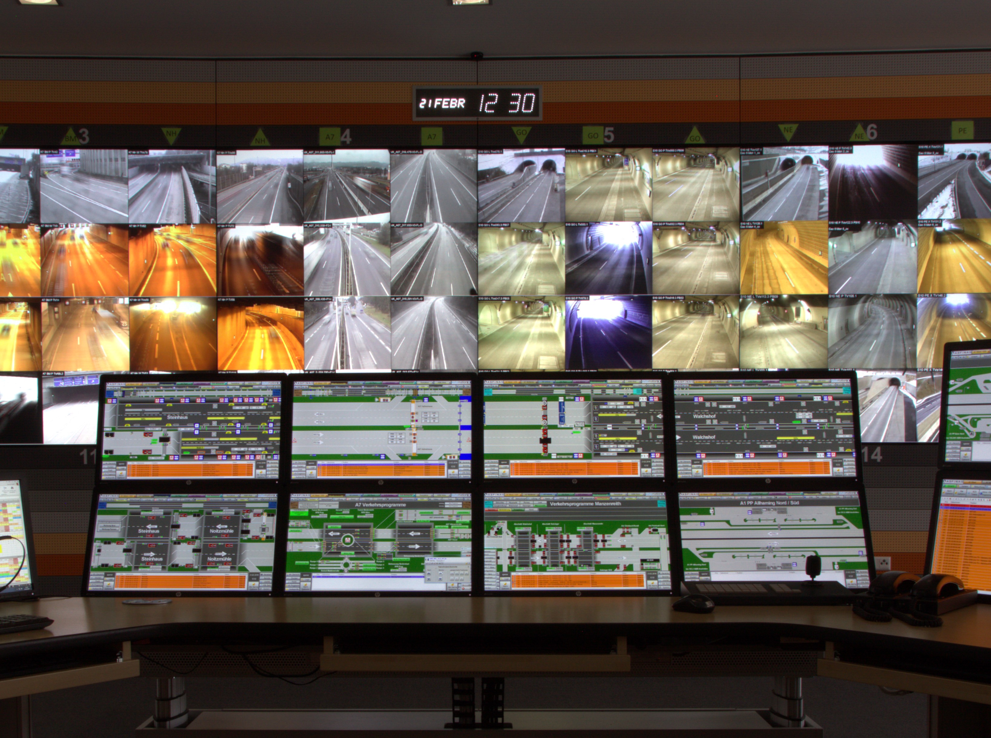 Picture of the Wels monitoring center