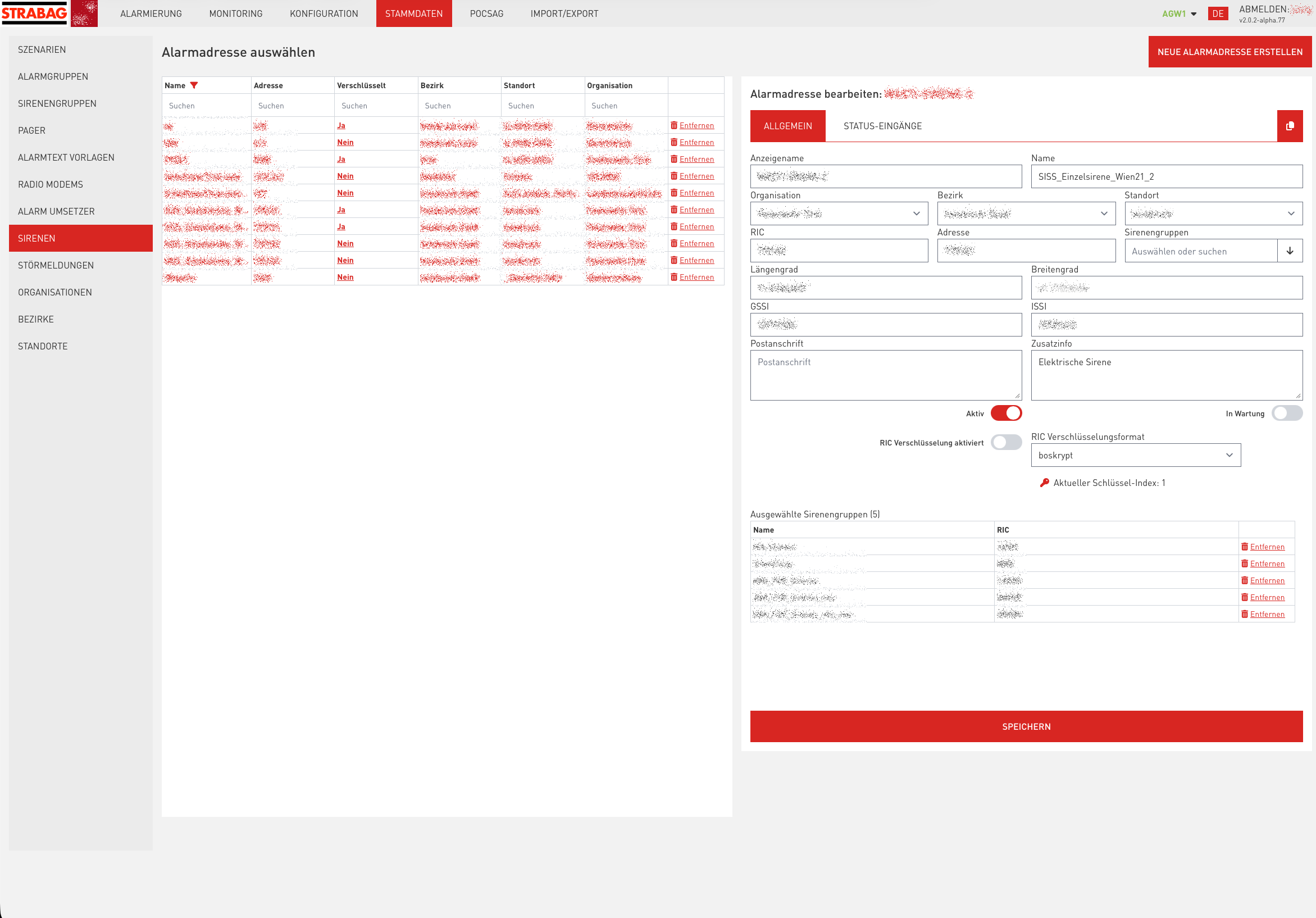 Wechselnde Ansichten der Systemplattform AIS3020