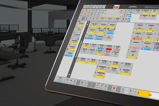 The image shows a schematic representation of the NGS3600 communication management system