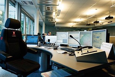 Image of a workstation in the City of Vienna's Emergency Control Center
