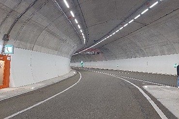 Bild des neuen leeren Tunnels Trimberg