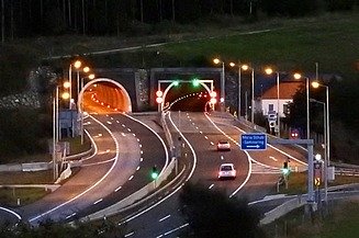Das Bild zeigt die S6 Tunnelkette Semmering