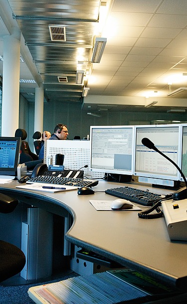 Image of a workstation in the City of Vienna's Emergency Control Center