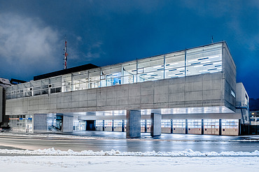 View of the Tyrol control center at night